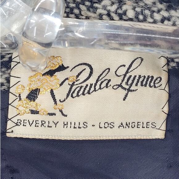 Paula Lynne Beverly Hills Vintage‎ 60s Boucle Tweed Cape Capelet Jacket - Picture 4 of 11